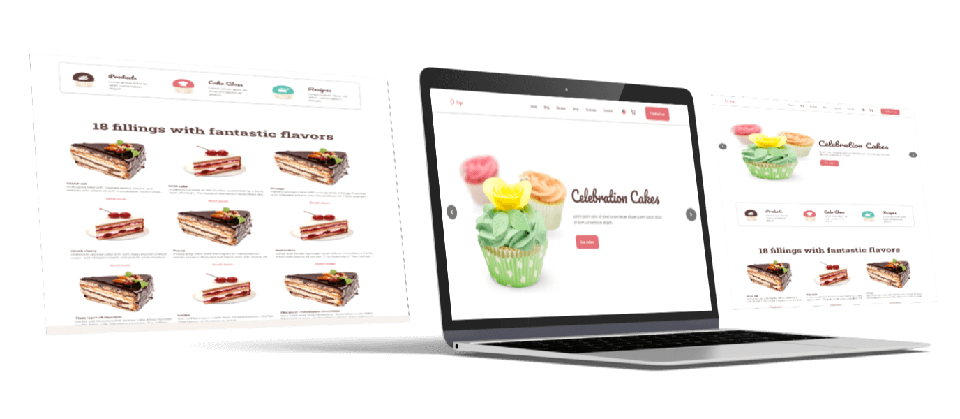 Website für Café & Bäckerei mit Admin-Panel